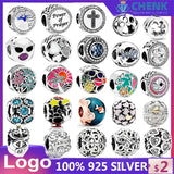 925 Silver Charm Bracelet Stone for Women DIY Chinese Charms