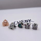 925 Sterling Silver Heart Charms Collection Chinese Charms For Jewelry Making
