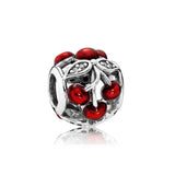 S925 Sterling Silver Pink Butterfly Beads for Bracelets