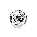 S925 Sterling Silver Pink Butterfly Beads for Bracelets