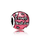 S925 Sterling Silver Pink Butterfly Beads for Bracelets