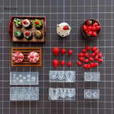3D Strawberry Epoxy Resin Molds DIY Fondant Mould