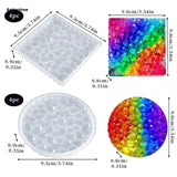 Square Round Silicone Coaster Molds for Epoxy - Set of 8