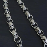 B36D Casual Skull Pant Chain Double Hook Heavy Strong Biker Wallet Chain