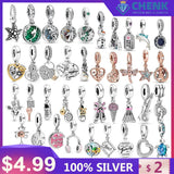 925 Sterling Silver Starfish Birdcage Charm High Jewelry Accessory