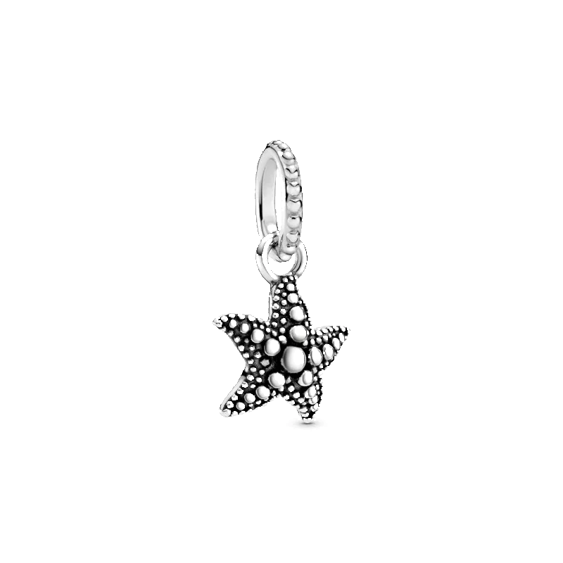 Starfish Birdcage Charm 925 Sterling Silver Jewelry Accessory