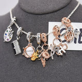 925 Sterling Silver Starfish Birdcage Charm High Jewelry Accessory