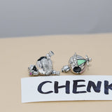 925 Silver Robot Bella Heart Charm for Bracelet