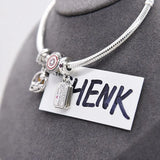B44 Spring Sterling Silver Bracelet with Pendants