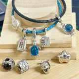 B48 925 Sterling Silver Charm Chinese DIY Jewelry Charms
