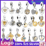 High-End 925 Sterling Silver Spring Pendant Jewelry