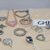 B65 925 Sterling Silver Romantic Pendant Jewelry