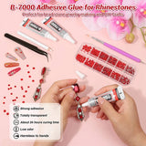 B7000 Clear Craft Glue with Dotting Tools - Adhesive for Various Materials