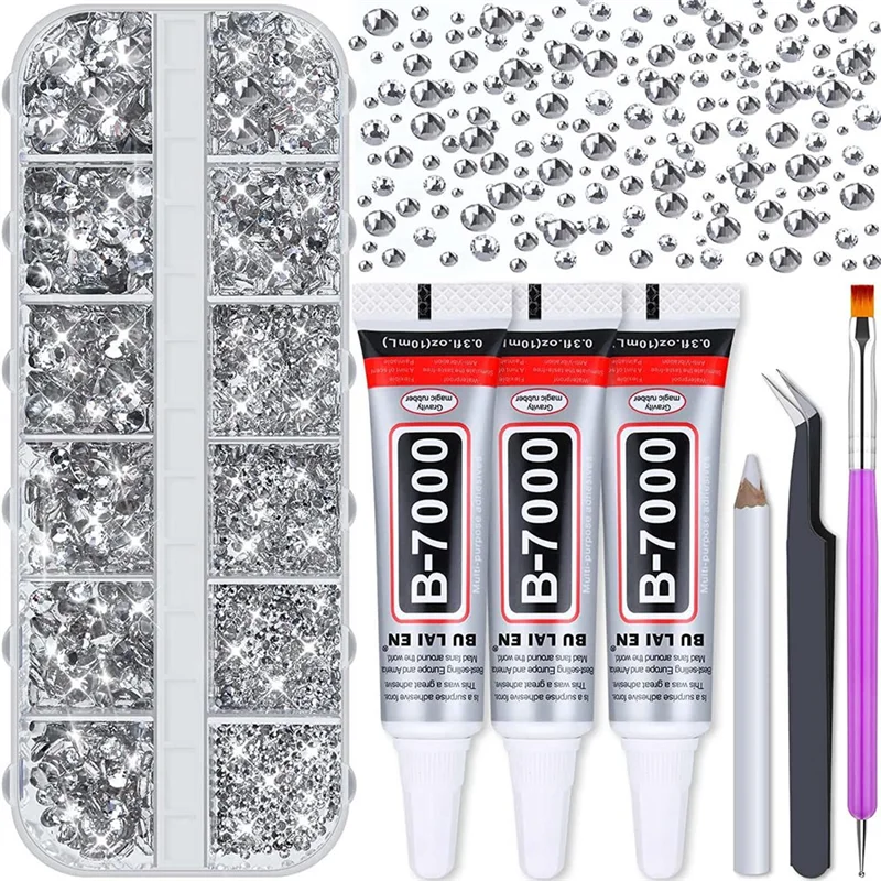 B7000 Adhesive Glue for Craft, Clear Craft Glue with Dotting Tools