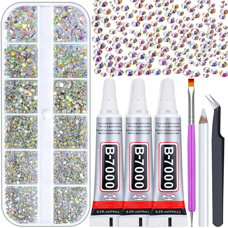 B7000 Adhesive Glue Craft Clear Dotting Tools Fabric Shoes Jewelry