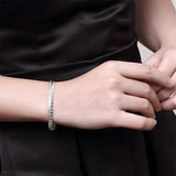 925 Silver Bracelet 5MM Flat Snake Chain Lobster Clasp Unisex Gift