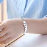 925 Silver Queen Crown Bangles Bracelet For Women