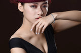 925 Silver Bracelet Sapphire Charm Jewelry Gift