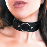 BAFEI Gothic Choker Leather Necklace Cosplay Party Collar Bondage Belt