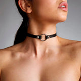 BAFEI O-ring Necklace Female Neck Harness Belts Leather Harness Woman Bondage