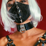 BAFEI Punk Rock Choker Leather Harness Women Belt Sexy Necklace Body Cage