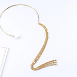 Acrylic Pearl Hyperbole Long Chains Tassel Torques Women Gift