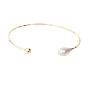 Two-tone Acrylic Pearl Necklace For Women Party
