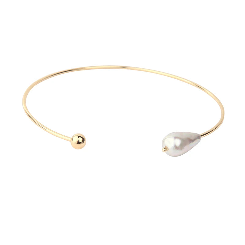 Two-tone Acrylic Pearl Necklace For Women Party