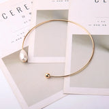 Two-tone Acrylic Pearl Necklace For Women Party