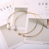 Two-tone Acrylic Pearl Necklace For Women Party