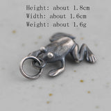 925 Silver 3D Eye Frog Pendant for Men Women- Thai Silver Jewelry