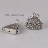 925 Silver Chinese Cheongsam Pendant Thai Jewelry Gift (Chain Not Included)