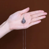 925 Pure Silver Hollow Sachet Pendant Vintage Lucky Pendant Thai Silver Jewelry