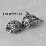 925 Pure Silver Hollow Sachet Pendant Vintage Lucky Pendant Thai Silver Jewelry
