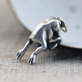 925 Silver Frog Pendant Vintage Animal Jewelry Gift