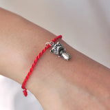 925 Silver Lion Dance Bracelet Pendant For Women Girl