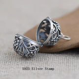 925 Silver Plum Blossom Pendant Vintage Amulet Jewelry