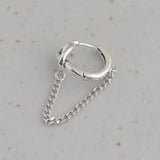 925 Silver Knot Chain Tassel Earring Retro Dangler Daily Jewelry Gift