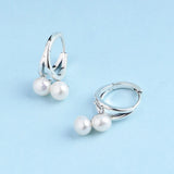 925 Silver Tassel Pearl Earrings - Elegant Drip Earrings for Women