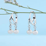 925 Silver Tassel Pearl Earrings - Elegant Drip Earrings for Women