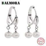 925 Silver Tassel Pearl Earrings - Elegant Drip Earrings for Women