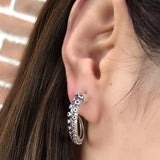 925 Sterling Silver Gothic Octopus Earring Retro Ear Loop Dangler
