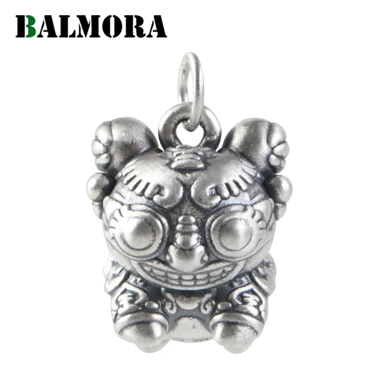 Sterling Silver Chinese Zodiac 3D Tiger Pendant