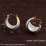 925 Silver Moon Clip Earrings Women Jewelry