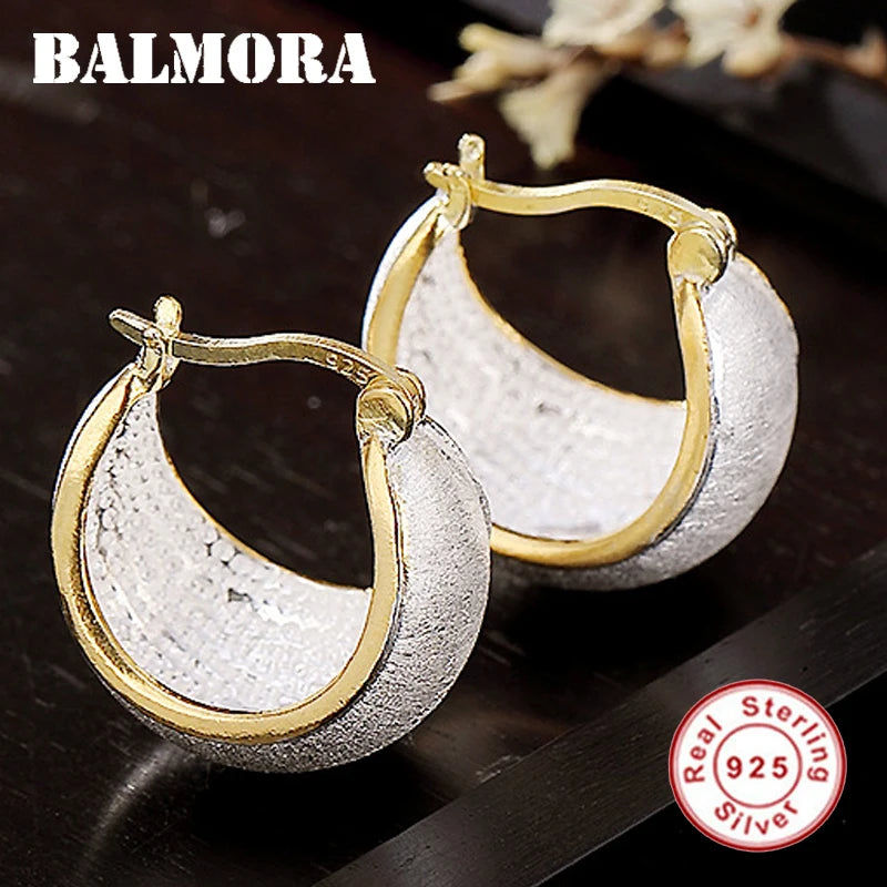 925 Silver Moon Clip Earrings Women Jewelry