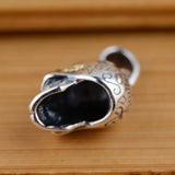 925 Sterling Silver Skull Pendant Necklace Accessory