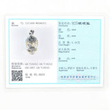 925 Sterling Silver Skull Pendant Necklace Accessory