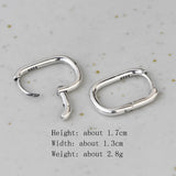 925 Sterling Silver Circle Earring for Women Dangler Ear Stud