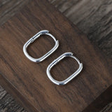 925 Sterling Silver Circle Earring for Women Dangler Ear Stud
