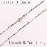 925 Sterling Silver Chain Necklace for Women